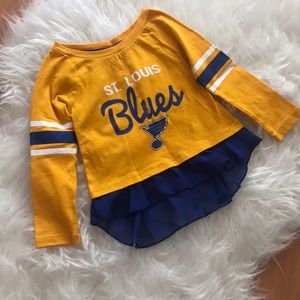 St. Louis blues toddler shirt💙💛
